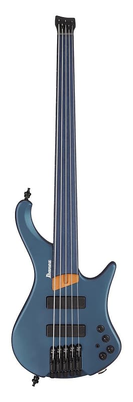 Ibanez Standard EHB1005F Fretless 5-string Bass Guitar - Arctic Ocean Matte image 1