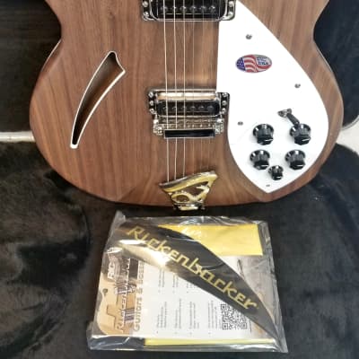 Rickenbacker 360 Deluxe Thinline Semi-Hollow Electric Guitar, Walnut, 21 Fret, Maple FB, Stereo, 360W New! 2023 image 3