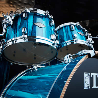 Tama MBS52RZS-SKA  Starclassic Performer Shell Kit 5 pcs - Sky Blue Aurora/Chrome HW image 8