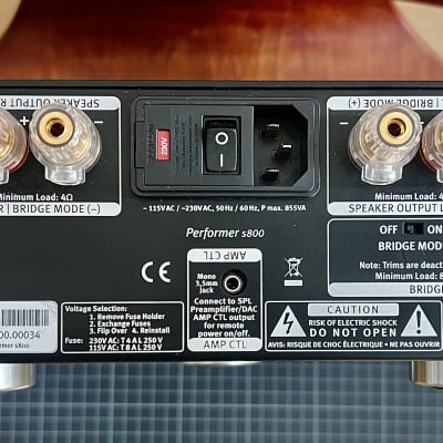 SPL Performer s800 285-Watt Stereo Power Amplifier 2016 - Present - Black image 5