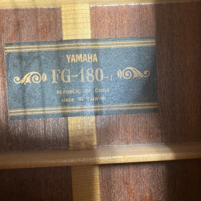 Yamaha FG-180-1 Acoustic Guitar (used) image 9