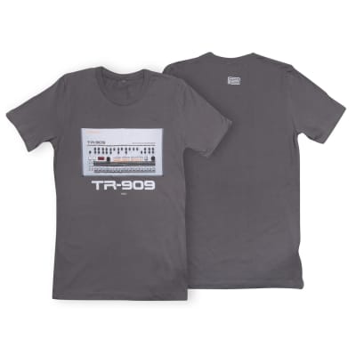 Roland TR-909 Crew T-Shirt Size Large in ASPHALT image 4