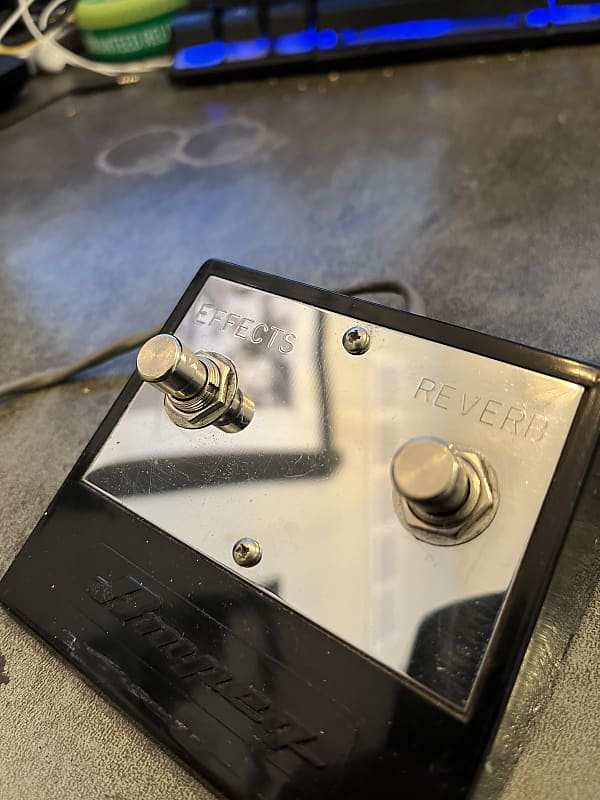 Vintage Ampeg Amp Foot Switch Pedal Controller 1960s Black Reverb