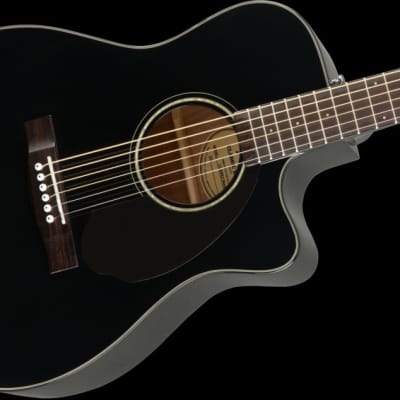 Fender Classic Design CC-60SCE Concert Black Electro Acoustic Guitar image 5