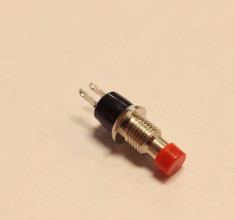 SGM Push Button Mini Kill Switch for Guitar, Momentary, Red Reverb