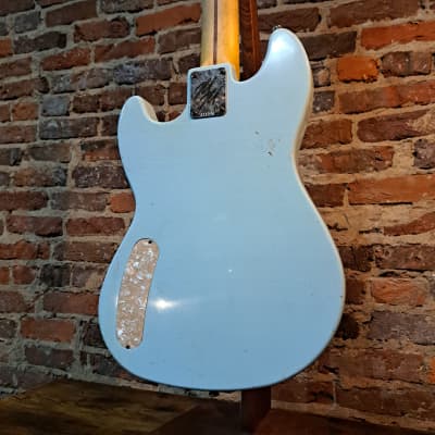 Mario Guitars Serpentine Bass w/ Gig Bag (2023 - Sonic Blue Relic) image 10