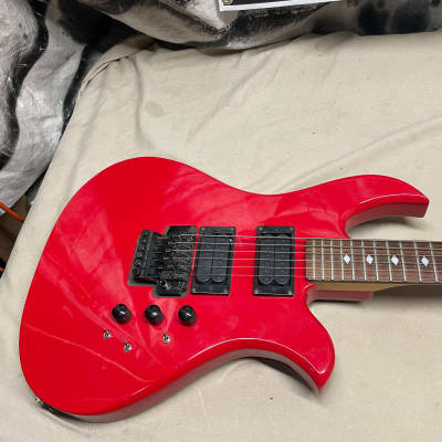 B.C. Rich NJ Series Eagle Guitar - electronics modified - Red image 2