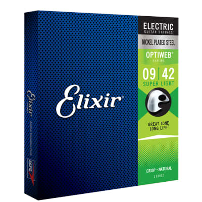 Elixir 19002 OPTIWEB Coating Electric Guitar Strings Super Light Single Set 9-42 image 5