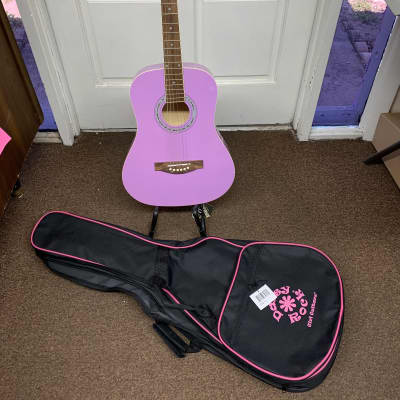 DAISY ROCK Debutante Junior Miss 3/4 size acoustic GUITAR w/ Gig Bag Popsicle Purple Local Pickup image 1
