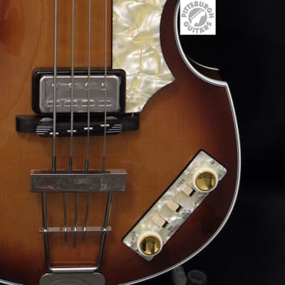 New Hofner H500/1-62, "Mersey" Beatle Bass, Made in Germany, Sunburst, with Hard Case and Tons of Goodies, *and* Free Shipping! image 4