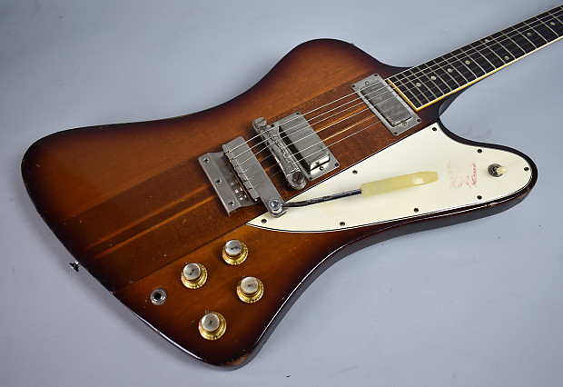 1965 Gibson Firebird III Reverse Sunburst Vintage Electric Guitar w/OHSC image 4