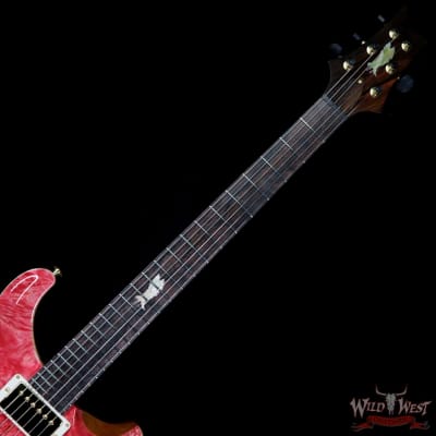 PRS Private Stock #8131 Custom 24 Piezo P24 Roasted Flame Maple Brazilian Rosewood Board Bonnie Pink image 8