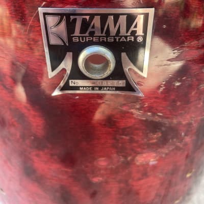 Tama Superstar Cherry 12x11 Cherry Tom Drum 80's - SHELL ONLY image 3