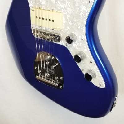 Fender American Ultra Jazzmaster, Maple Fingerboard, Cobra Blue, Molded Case 2023 image 5