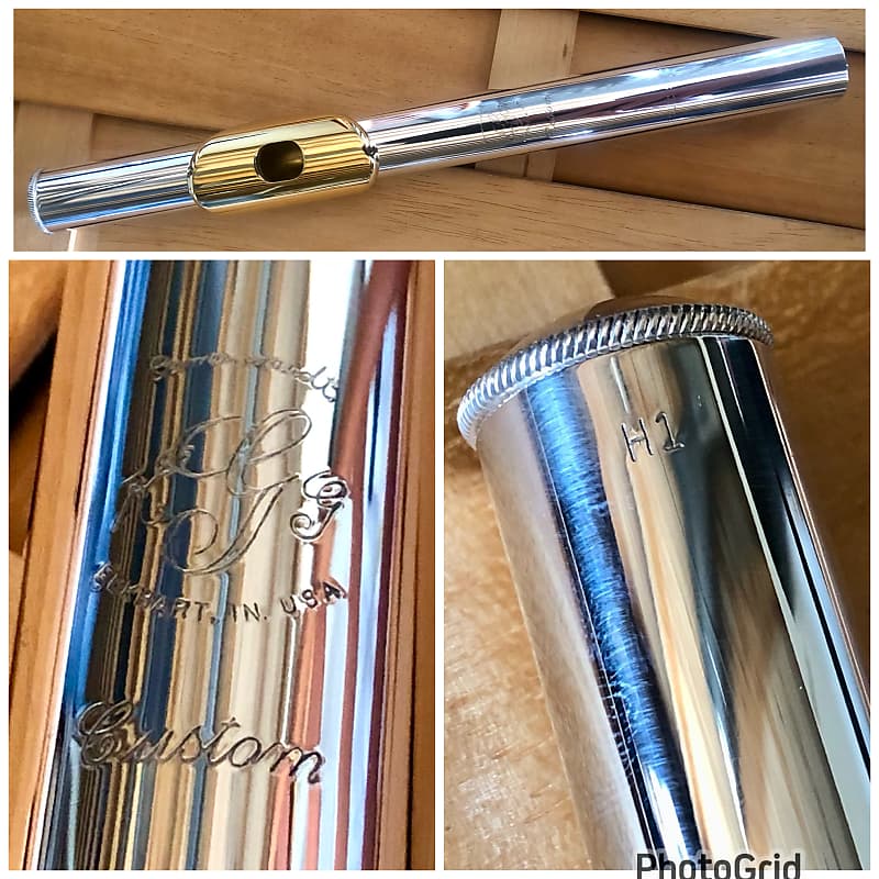 New GEMEINHARDT Solid Silver w/ Gold Plated Lip Flute Head Reverb