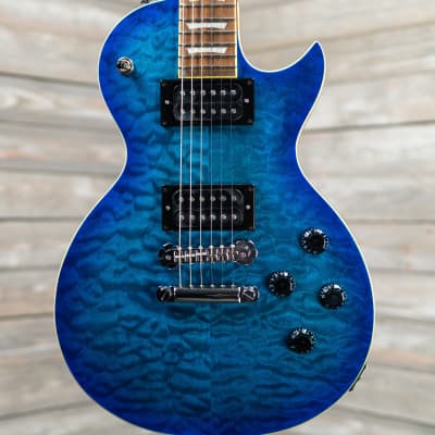 Zemaitis Z Series Z22QQ Electric Guitar - Trans Blue Burst (TBB-DBC6) image 1