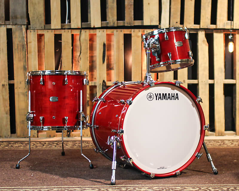 Yamaha Absolute Hybrid Maple Red Autumn Drum Set - 22x16, 12x9, 16x15 image 1