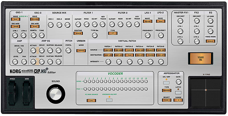 Korg microKORG XL/Sound Editor