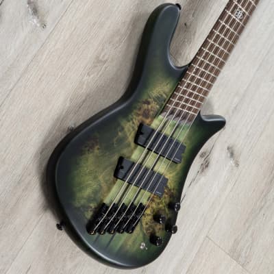 Spector NS Dimension 5 Multi-Scale 5-String Bass, Wenge, Haunted Moss Matte image 2