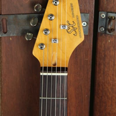 SX Vintage Style Electric Guitar Sunburst with Bag image 4