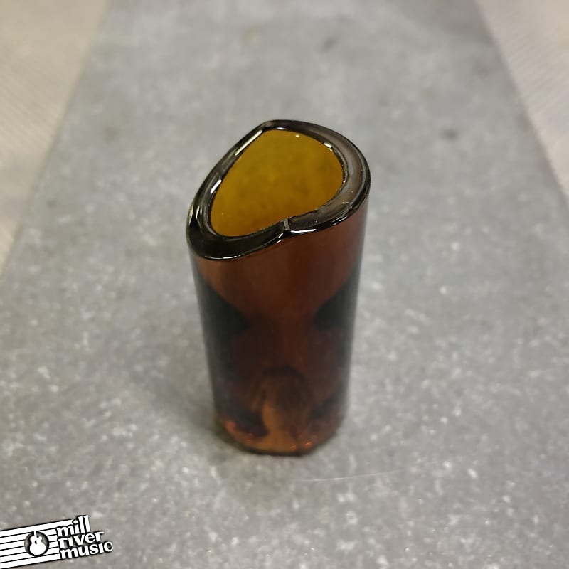 The Rock Slide GRS-MA Moulded Glass Guitar Slide Amber Medium