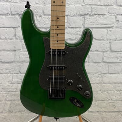 R&R Custom Handmade Super Strat ST004 Electric Guitar with Transparent Green Finish image 1