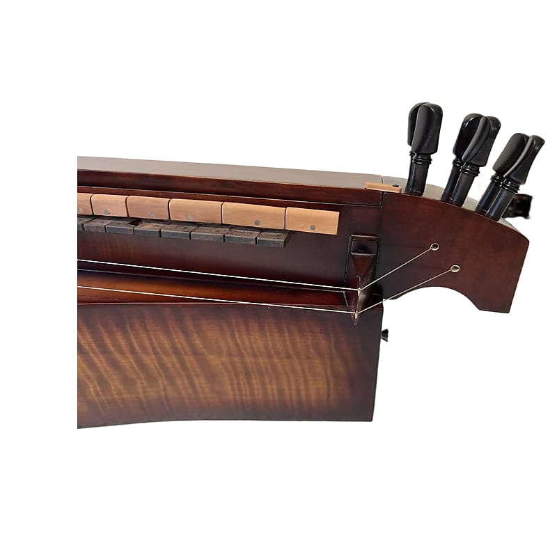 Hand Made maple wood Song 6 Strings 23 Keys Brown Hurdy
