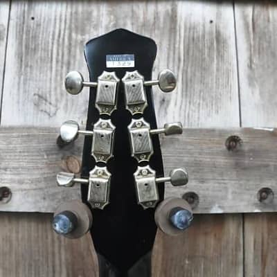 Jerry Jones Neptune Shorthorn 6 string-1991 Red w/OHSC- Super RARE Exc Shape-Wow! L@@@@K Neptune Short Horn 1991 - Red image 9