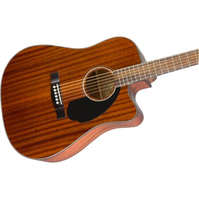 Fender CD-60SCE Acoustic-Electric Guitar - All-Mahogany image 3