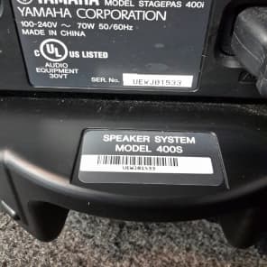 Yamaha stagepas hot sale 400s