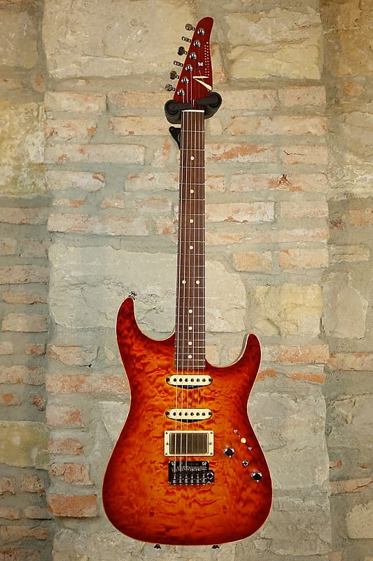 TOM ANDERSON Drop Top HSS - Alder Body & Caramel Neck - Fire | Reverb