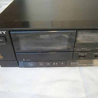 Vintage Sony Stereo Home Dual Cassette Deck Tc-w390 Double Tape Player Auto REVRS image 3