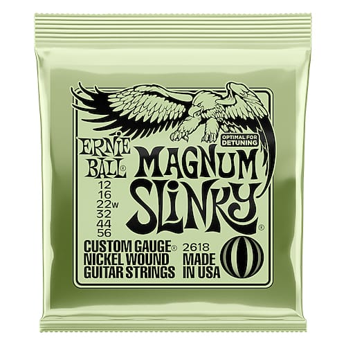 Ernie Ball Magnum Slinky Nickel Wound Electric Guitar Strings 12