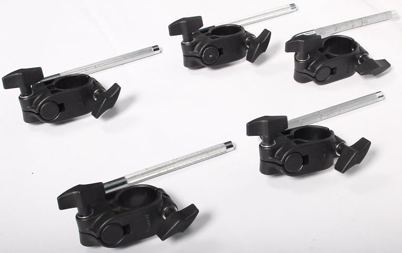 5x Roland Drum Pad Clamps Mounts + LArm/Rods MDH6U TYPE 2 Reverb