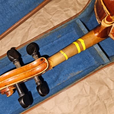 Vintage Jacobus Stainer / Konrad sized 3/4 violin, Repairs Needed image 9