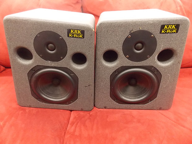 Used KRK K Rok Studio Monitor Pair Vintage Usa Made