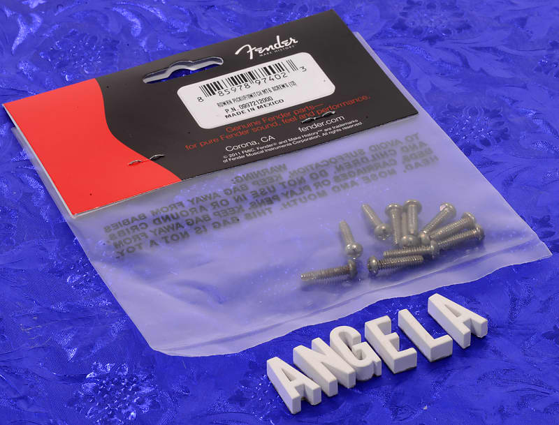 Fender Road Worn Aged Pickup Switch Mounting Screws Set Of 12, 0997212000 image 1