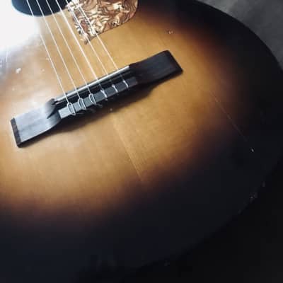 guitare vintage parlor hybride nylon/acier Framus, modèle 5-2/50 "Maya" , 1946-1955 ,  2 tone burst image 16