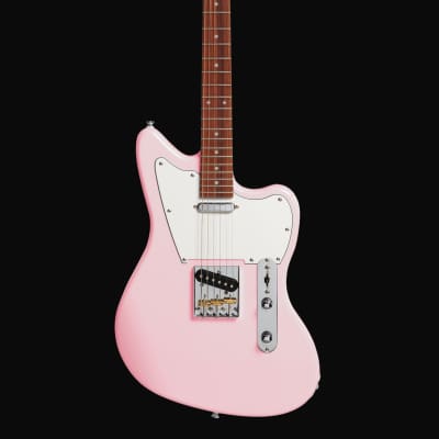 Woodstock Standard Jazzcaster Shell Pink Rosewood made in UKRAINE for sale