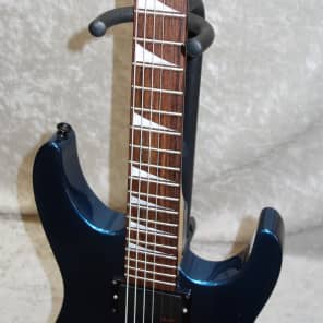 Jackson DK27 Dinky 27" Scale Baritone electric guitar in blue finish with case image 4