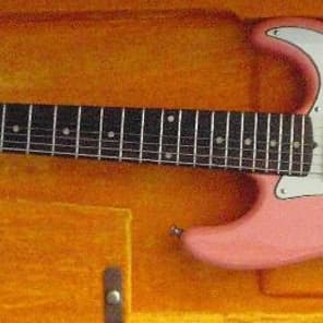 Rare ~ Custom Hand Built Dominick Ramos Stratocaster Style   7 Seven String Shell Pink Strat image 3