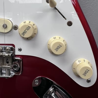 1998 Fender Stratocaster ST-54DEX '54 Reissue- MIJ - Candy Apple Red image 4