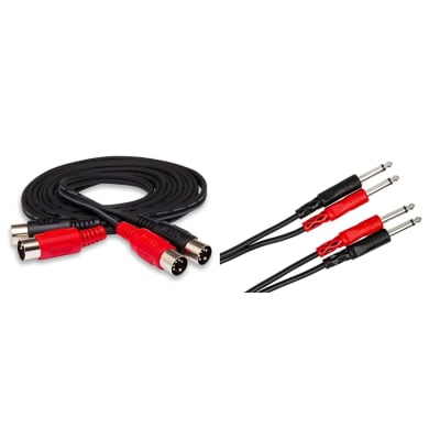 AxcessAbles 1/8 Inch TRS Instrument Cable 10ft | 3.5mm Male Jack Stere