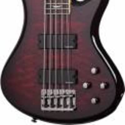Schecter 5 String RH Electric Bass Stiletto Extreme-5 Black Cherry Finish 2502 for sale