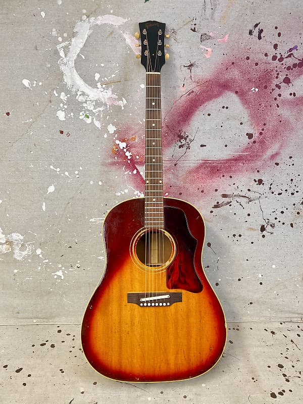 Vintage 1960's Gibson J-45 Sunburst 1968-1969 Player Grade image 1