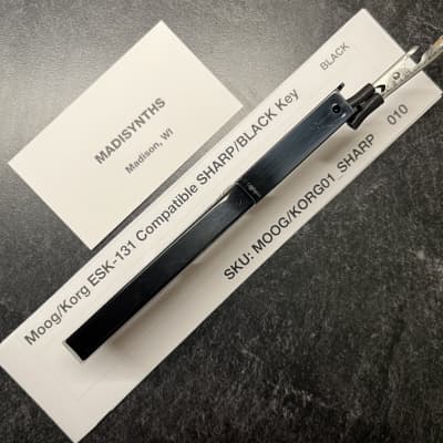 ORIGINAL Moog/Korg/Univox Replacement Black/Sharp Key (for Matsushita ESK-131 Keybeds) for Moog MG-1, Prodigy, Rogue, Opus 3, Korg Minikorg 700, Minikorg 700S, MS-10, MS-20, VC-10, Poly Ensemble P, Univox K1/K2, and more