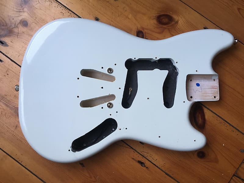 Fender Squier Vintage Modified Mustang Guitar Body Indonesia 2019 Sonic Blue image 1