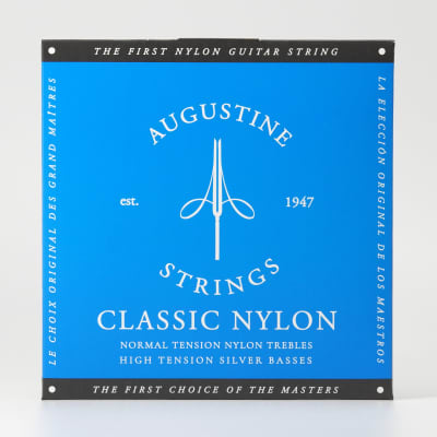 Albert Augustine Classic Blue Classical Guitar Strings -  High Tension for sale