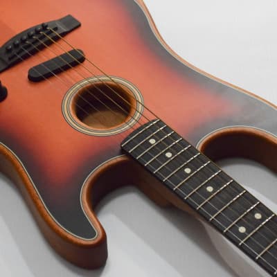 Fender American Acoustasonic Stratocaster Acoustic-electric Guitar (DEMO) - 3-Color Sunburst image 7