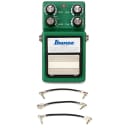 Ibanez TS9DX Turbo Tube Screamer Overdrive Pedal with 3 Patch Cables